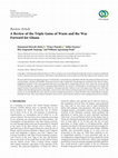 Research paper thumbnail of A Review of the Triple Gains of Waste and the Way Forward for Ghana