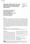 Research paper thumbnail of Geographical Differences in Perceived Health Status Among Older Adults in Ghana: Do Gender and Educational Status Matter?