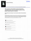 Research paper thumbnail of The syncline and anticline nature of poverty among farmers: Case of cashew farmers in the Jaman South District of Ghana