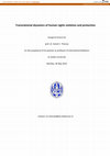 Research paper thumbnail of Transnational dynamics of human rights violation and protection