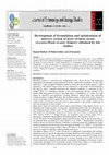 Research paper thumbnail of Development of formulation and optimization of delivery system of most virulent strain (Lecanicillium lecanii (l1mo2)) obtained by lab studies