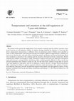 Research paper thumbnail of Temperament and attention in the self-regulation of 7-year-old children