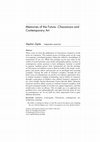 Research paper thumbnail of Memories of the Future: Chaosmosis and Contemporary Art