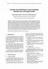 Research paper thumbnail of Comfort and well-being in solar buildings Results from a European Audit