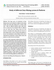 Research paper thumbnail of Study of different Data Mining system & Platform