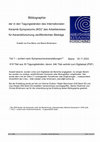 Research paper thumbnail of Bibliographie der in den Tagungsbänden des Internationalen Keramik-Symposiums (IKS) des Arbeitskreises für Keramikforschung veröffentlichten Beiträge (Sort.: Symposiumsveranstaltungen)