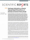 Research paper thumbnail of Hydrogen Adsorption on Nearly Zigzag-Edged Nanoribbons: A Density Functional Theory Study