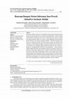 Research paper thumbnail of Rancang Bangun Sistem Informasi Jasa Proyek (SiJasPro) berbasis Mobile