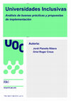 Research paper thumbnail of Universidades Inclusivas. Análisis de Buenas Prácticas y Propuestas de Implementación