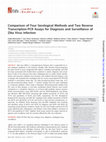 Research paper thumbnail of Comparison of four serological methods and two RT-PCR assays for diagnosis and surveillance of Zika