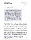 Research paper thumbnail of (2022). Crisis Upon Crisis: Refugee Education Responses Amid COVID-19. Peabody Journal of Education. DOI: 10.1080/0161956X.2022.2079895 (with F. Menashy)--OPEN ACCESS