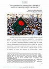 Research paper thumbnail of BANGLADESH E O ISLAMISMO RADICAL EM MEIO À INSTÁVEL FORMAÇÃO POLÍTICA BENGALESA