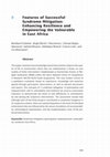 Research paper thumbnail of Features of successful syndrome mitigation: Enhancing resilience and empowering the vulnerable in East Africa