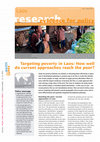 Research paper thumbnail of Targeting poverty in Laos: how well do current approaches reach the poor?