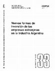 Research paper thumbnail of Nuevas formas de inversión de las empresas extranjeras en la industria argentina