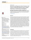 Research paper thumbnail of Serotonin and Dopamine Gene Variation and Theory of Mind Decoding Accuracy in Major Depression: A Preliminary Investigation