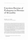 Research paper thumbnail of Unwritten Doctrine of Pythagoras in Hermias of Alexandria