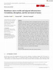 Research paper thumbnail of Remittance micro‐worlds and migrant infrastructure: Circulations, disruptions, and the movement of money