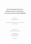 Research paper thumbnail of The unblemished concubine: Representations of Anne Boleyn in the English written word, 2000-2012