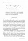 Research paper thumbnail of Rhoades type fixed point theorems for a family of hybrid pairs of mappings in metrically convex spaces