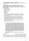 Research paper thumbnail of Antimicrobial Activity of Phenolic Extract of Apple Pomace against Paenibacillus larvae and its Toxicity on Apis mellifera