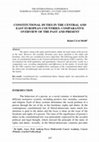 Research paper thumbnail of Constitutional Duties in the Central and East European Countries: Comparative Overview of the Past and Present