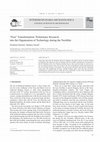 Research paper thumbnail of “Post” Transformation: Preliminary Research into the Organization of Technology during the Neolithic