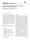 Research paper thumbnail of Assessment of Cognitive Outcome Measures in Teenagers with 15q13.3 Microdeletion Syndrome