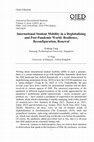 Research paper thumbnail of International Student Mobility in a Deglobalizing and Post-Pandemic World: Resilience, Reconfiguration, Renewal