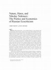 Research paper thumbnail of Fedotov A., Uspenskij P. Nature, Hares, and Nikolay Nekrasov: The Poetics and Economics of Russian Ecocriticism // Russian Review. 2021. Vol. 80. Is. 3. P. 473-496