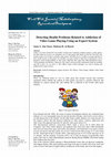 Research paper thumbnail of Detecting Health Problems Related to Addiction of Video Game Playing Using an Expert System