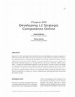 Research paper thumbnail of Developing L2 Strategic Competence Online