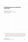 Research paper thumbnail of Categorización de los derechos colectivos [en M. Aragón Reyes, D. Valadés Ríos y J. Tudela Aranda (coords.), Derecho constitucional del siglo XXI: desafíos y oportunidades, Fundación Manuel Giménez Abad, Zaragoza, 2023, pp. 743-765]