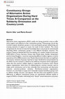 Research paper thumbnail of Constituency Groups of Alternative Action Organizations During Hard Times: A Comparison at the Solidarity Orientation and Country Levels