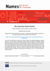 Research paper thumbnail of American Name Society Conference Call