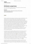 Research paper thumbnail of Review of: Marc Gasser-Wingate, Aristotle's empiricism. Oxford; New York: Oxford University Press, 2021. Pp. 272. ISBN 9780197567456 (PUBLISHED IN 2023).