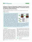 Research paper thumbnail of Evaluation of Transverse Piezoelectric Coefficient of ZnO Thin Films Deposited on Different Flexible Substrates: A Comparative Study on the Vibration Sensing Performance