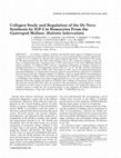 Research paper thumbnail of Collagen study and regulation of the de novo synthesis by IGF-I in hemocytes from the gastropod mollusc,Haliotis tuberculata