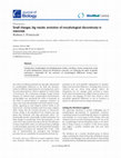 Research paper thumbnail of Small changes, big results: evolution of morphological discontinuity in mammals