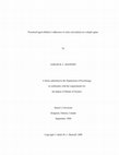 Research paper thumbnail of Preschool-aged children’s adherence to style conventions in a simple game. by SARAH M. C. BANNOFF A thesis submitted to the Department of Psychology in conformity with the requirements for the degree of Master of Science