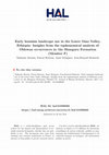 Research paper thumbnail of Early hominin landscape use in the Lower Omo Valley, Ethiopia: Insights from the taphonomical analysis of Oldowan occurrences in the Shungura Formation (Member F)