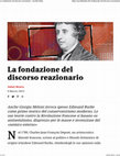 Research paper thumbnail of La fondazione del discorso reazionario. Jacobin Italia (March 2023)