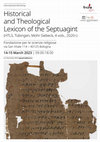 Research paper thumbnail of Workshop "Historical and Theological Lexicon of the Septuagint", Fondazione per le scienze religiose, Bologna 14-15 March 2023. Talk: ἱκετεία, ἱκετεύω, ἱκέτης