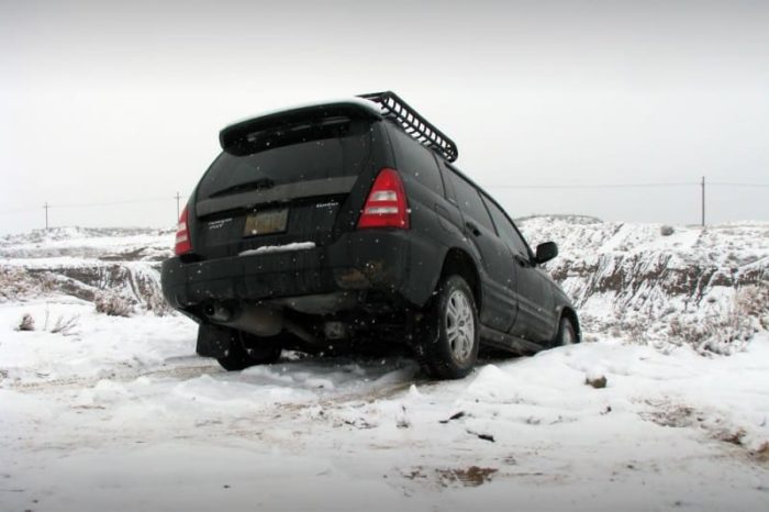 Four Wheel Drive Car Stuck