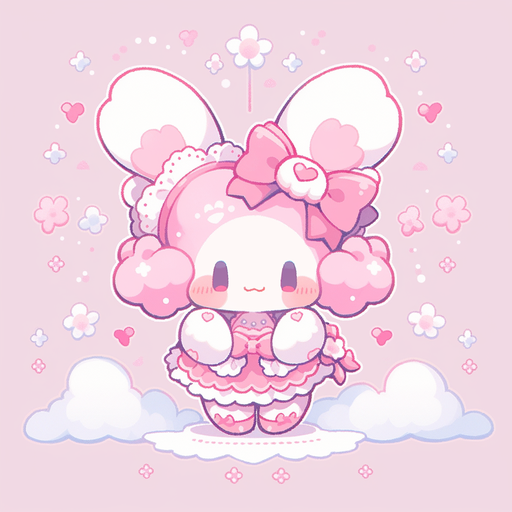 My Melody-inspired cute pixel art profile picture.