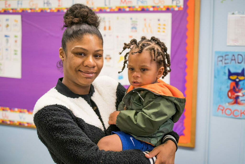 Family treatment at Avivo allows mothers and their children to live together in Avivo's housing. This is one mom and her son.