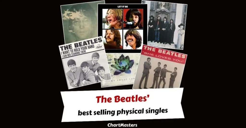 The best selling singles by the Beatles