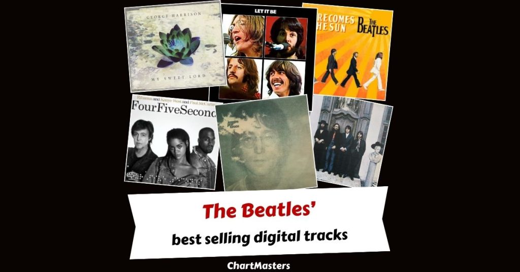 The best selling digital tracks by the Beatles