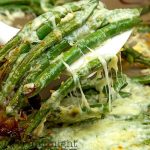 Cheesy garlic green beans