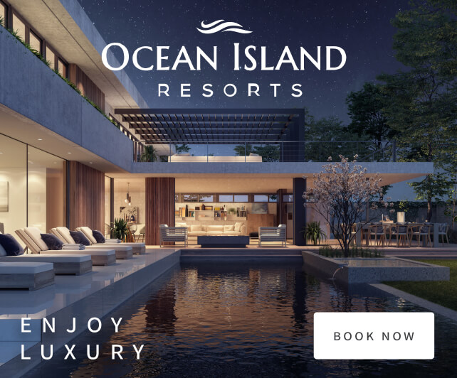 Ocean Island Resorts standard banner